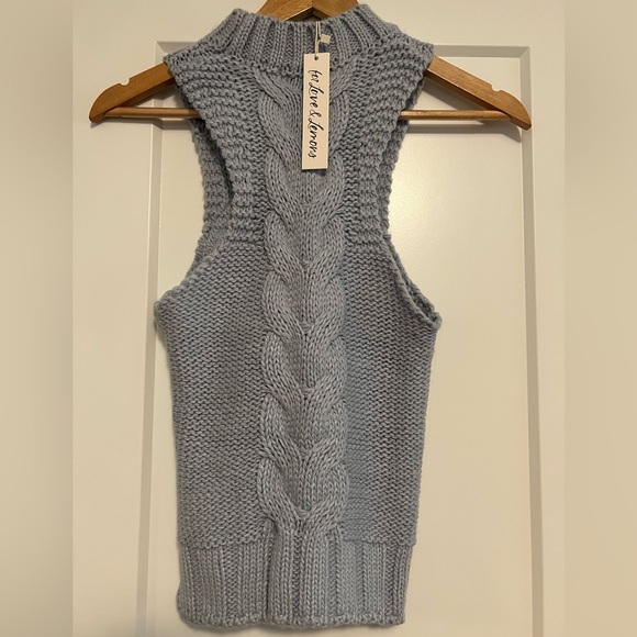 For Love and Lemons Keke cable knit tank, size s - Picture 2 of 5